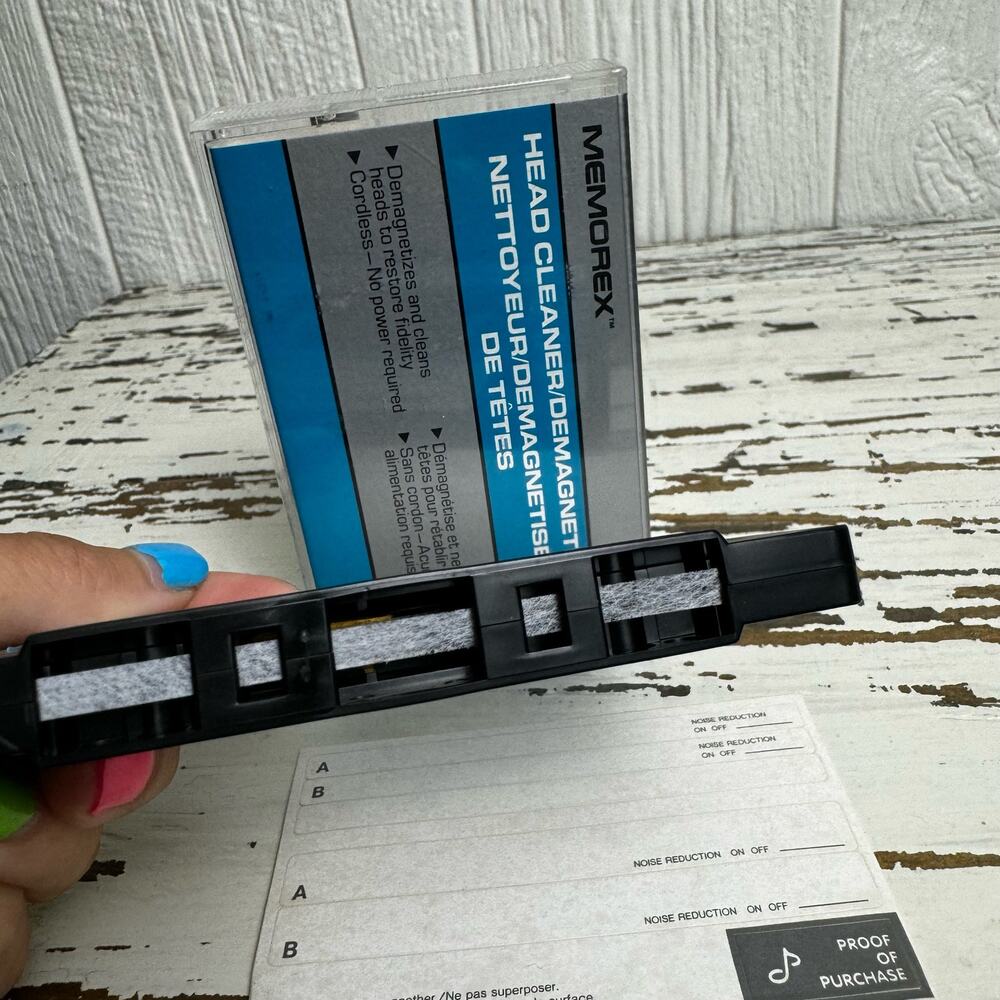 Memorex Cassette Head Cleaner Demagnetizer Memtex Products Vintage No Power Req - Picture 2 of 6